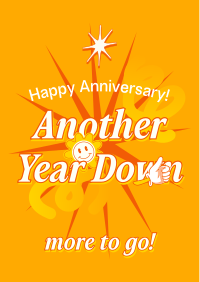 Quirky Work Anniversary Flyer