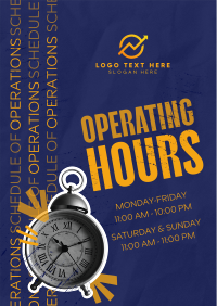 Grunge Schedule Of Operation Poster