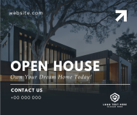 Modern Open House Today Facebook Post