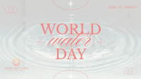 World Water Day Greeting Animation