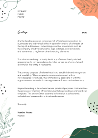 Clean Modern Letterhead Image Preview