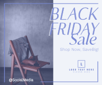 Minimalist Sale Black Friday Facebook Post Design