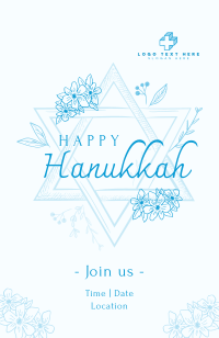 Hanukkah Star Greeting Invitation