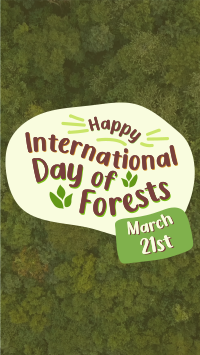 International Day of Forests  Facebook Story