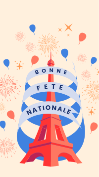 Bastille Day Celebration Instagram Story