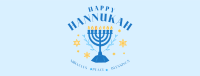 Hanukkah Menorah Greeting Facebook Cover Design