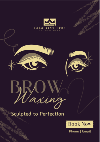 Eyebrow Waxing Service Flyer