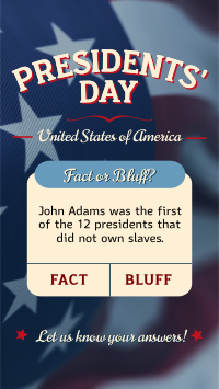 Presidents' Day Quiz  Instagram Reel