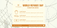 World Refugee Day Donation Drive Twitter Post