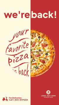 Italian Pizza Chain Facebook Story Image Preview