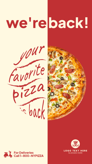Italian Pizza Chain Facebook Story Image Preview