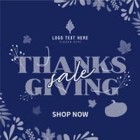 Thanksgiving Autumn Sale Instagram Post Design