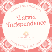 Traditional Latvia Independence Instagram Post