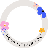 Mother's Day Colorful Flowers Pinterest Profile Picture Design