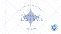 Elegant Jewelry Flash Sale Facebook Event Cover