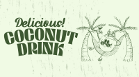 Coconut Drink Mascot Animation
