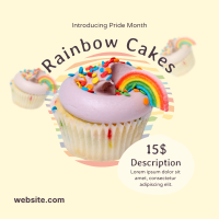 Pride Rainbow Cupcake Instagram Post