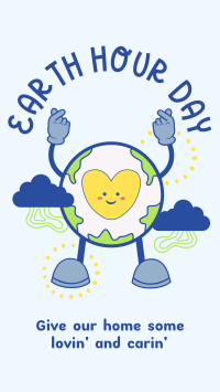 Happy Earth Mascot Instagram Story