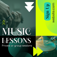 Cool Music Lessons Instagram Post