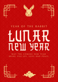 Happy Lunar New Year Poster example 2