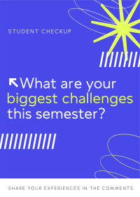 Abstract Minimalist Student Engagement Poster