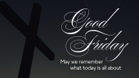 Good Friday Crucifix Greeting Video Design