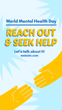 Reach Out and Seek Help Facebook Story