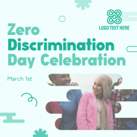 Playful Zero Discrimination Celebration Linkedin Post Design