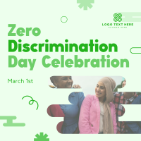 Playful Zero Discrimination Celebration Linkedin Post