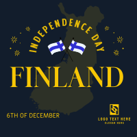 Independence Day For Finland Linkedin Post Design