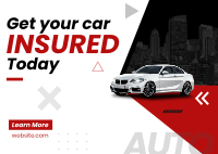 Auto Insurance Postcard Design