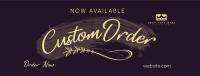 Brush Custom Order Facebook Cover Design