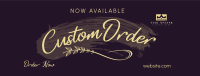 Brush Custom Order Facebook Cover Image Preview