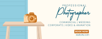 Aesthetic Camera Facebook Cover Design