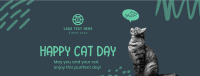 Simple Cat Day Facebook Cover