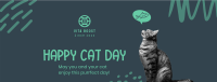 Simple Cat Day Facebook Cover Image Preview