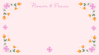 Floral Peace Day Zoom Background