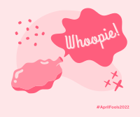 Whoopie April Fools Facebook Post