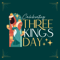 Modern Three Kings Day Linkedin Post