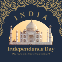 Decorative Indian Independence Instagram Post