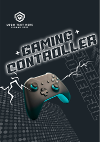 Sleek Gaming Controller Poster