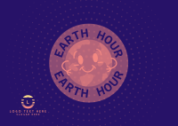 Earth Hour Postcard