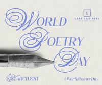 World Poetry Day Pen Facebook Post