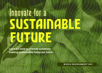 Environmental Sustainable Innovations Postcard