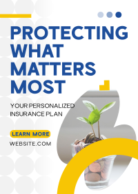 Minimalist Insurance Protection Flyer