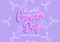 World Cancer Reminder Postcard