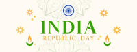 Decorative India Day Facebook Cover Design