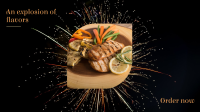 Chicken Fireworks Facebook Event Cover Image Preview