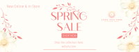 Aesthetic Spring Sale  Facebook Cover Design