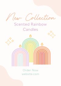 Rainbow Candle Collection Poster